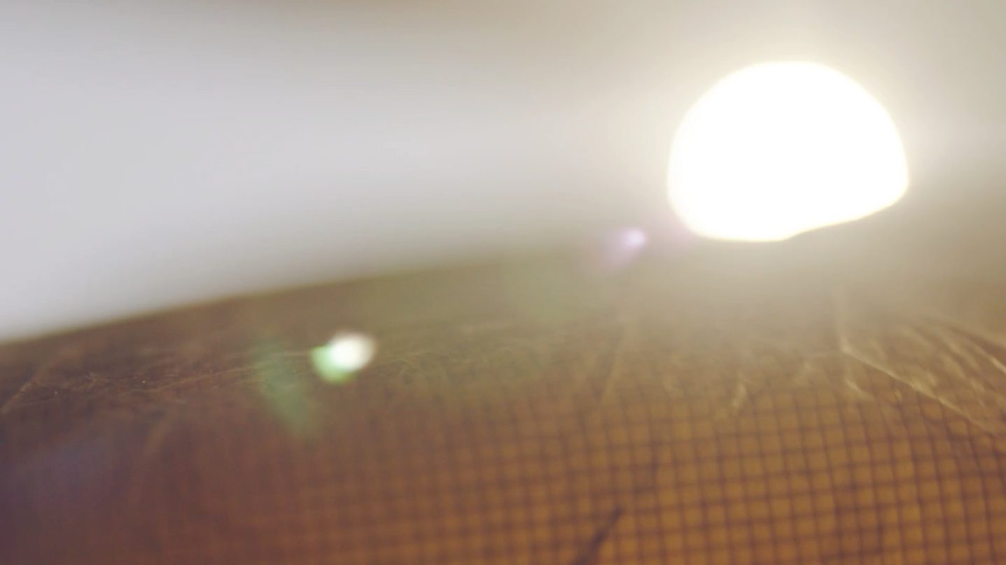 Sun flare through fabric