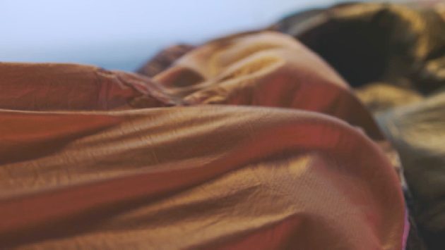 Fabric in the wind, film still