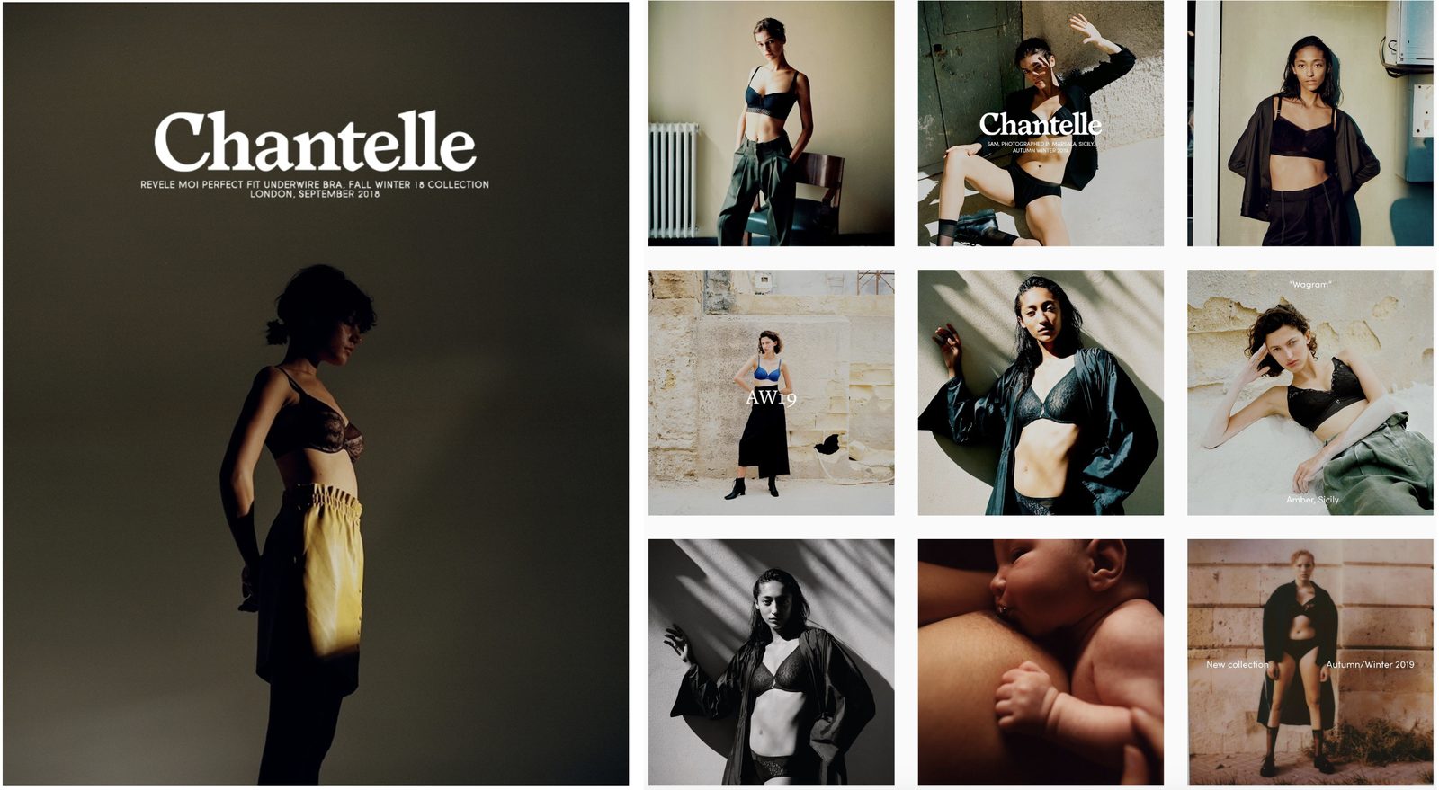 Chantelle campaign grid