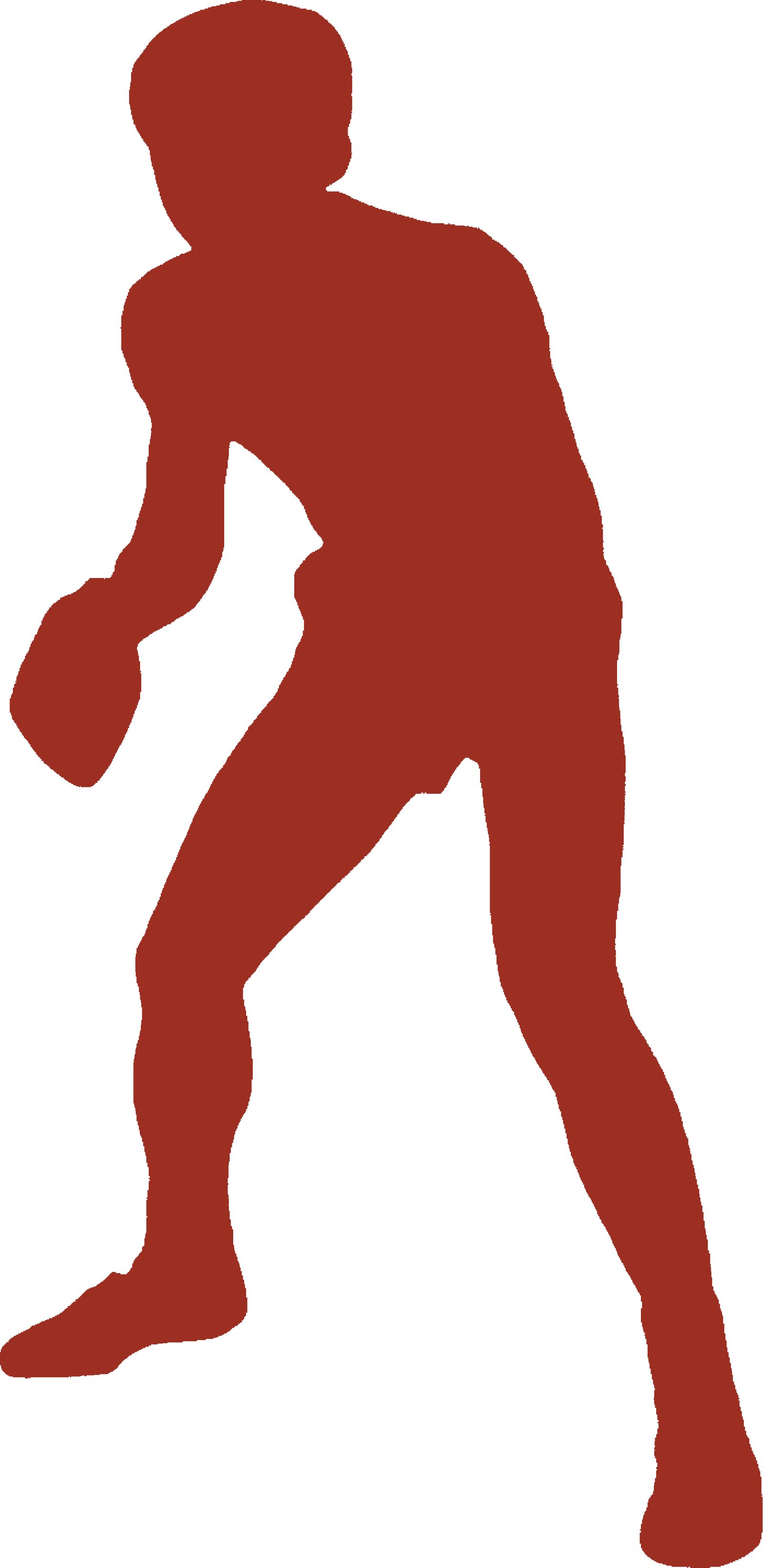 Player silhouette, red