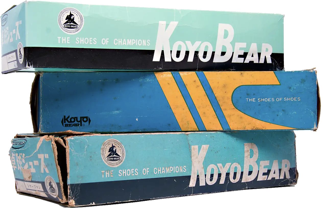 Stacked shoe boxes