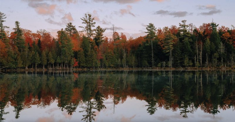 Lake at dusk