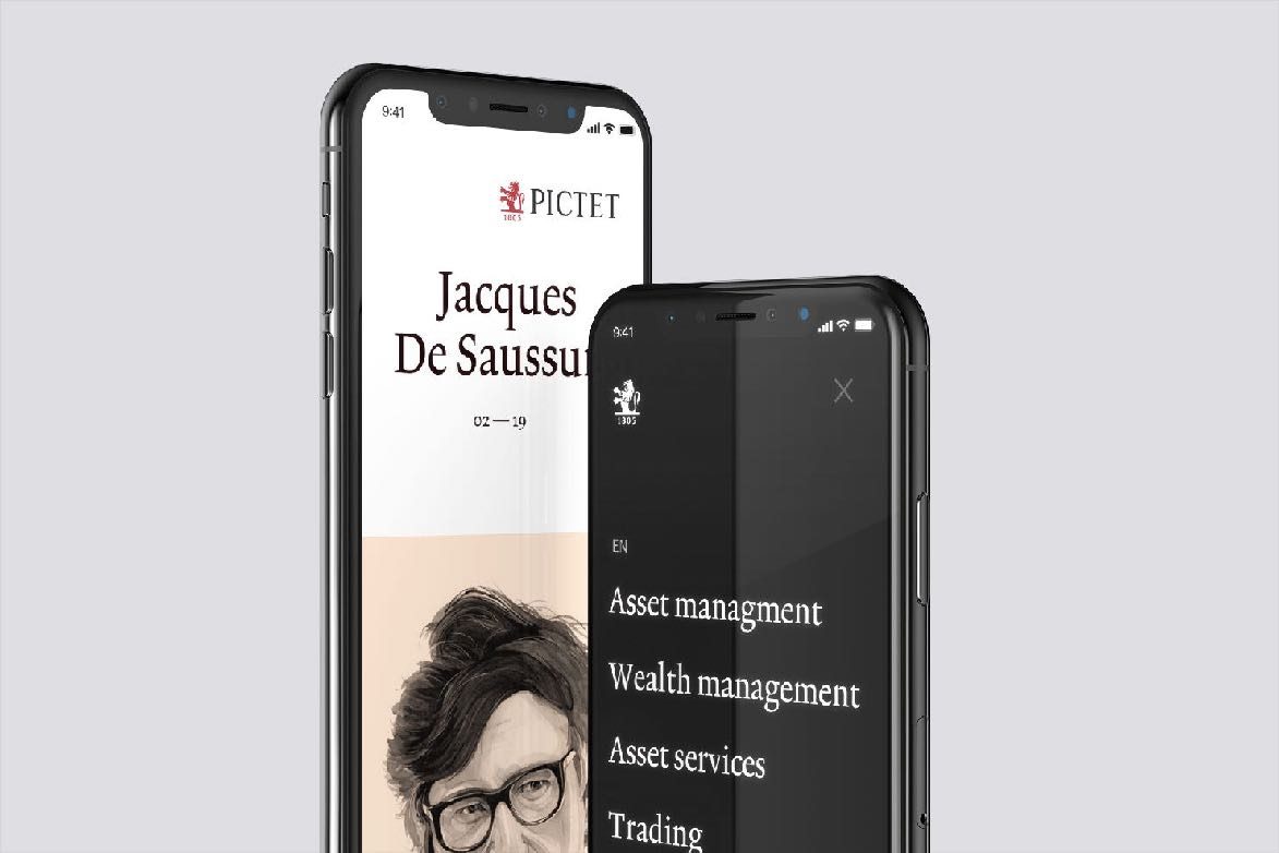 Wealth management app, adviser profile