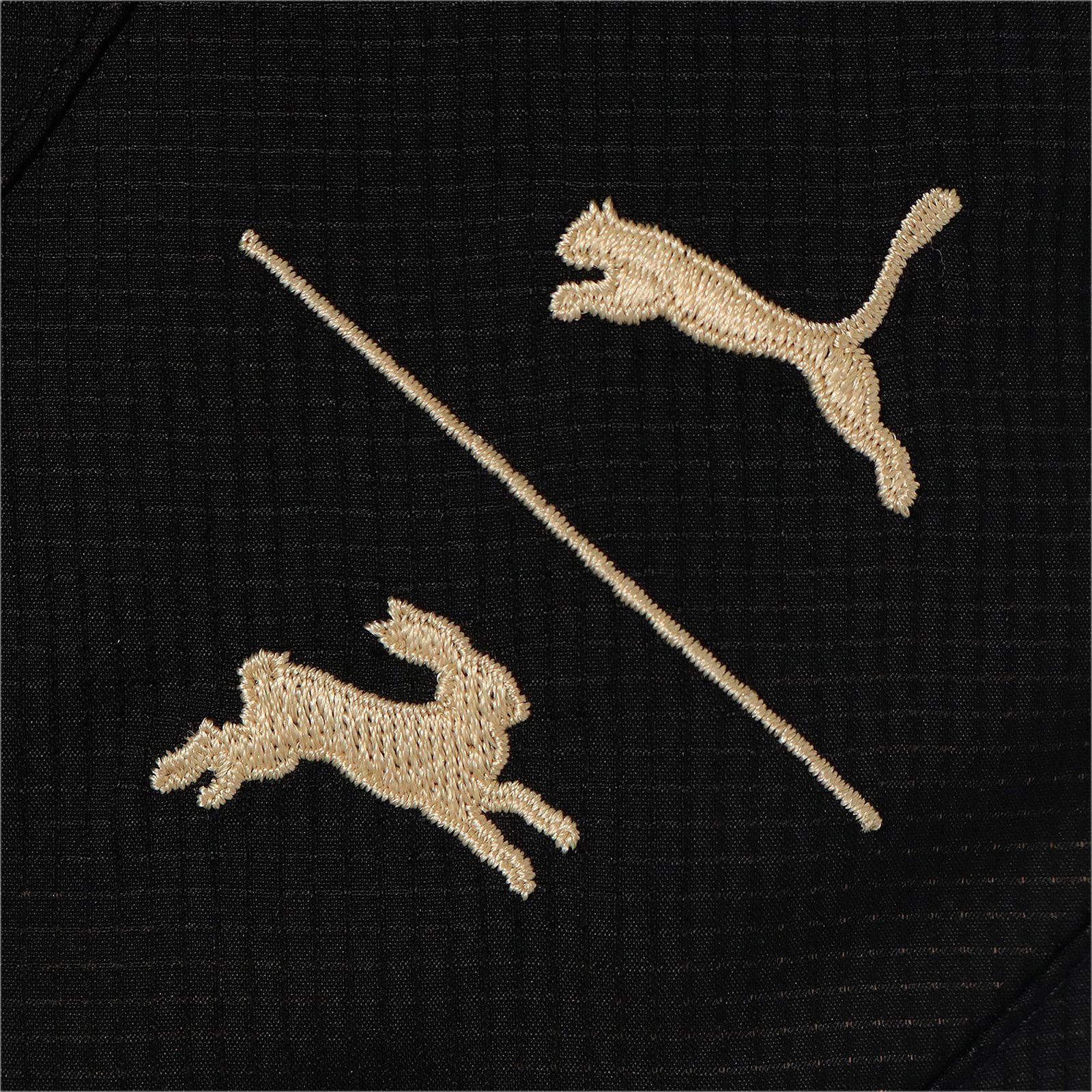 Hare and baton embroidery