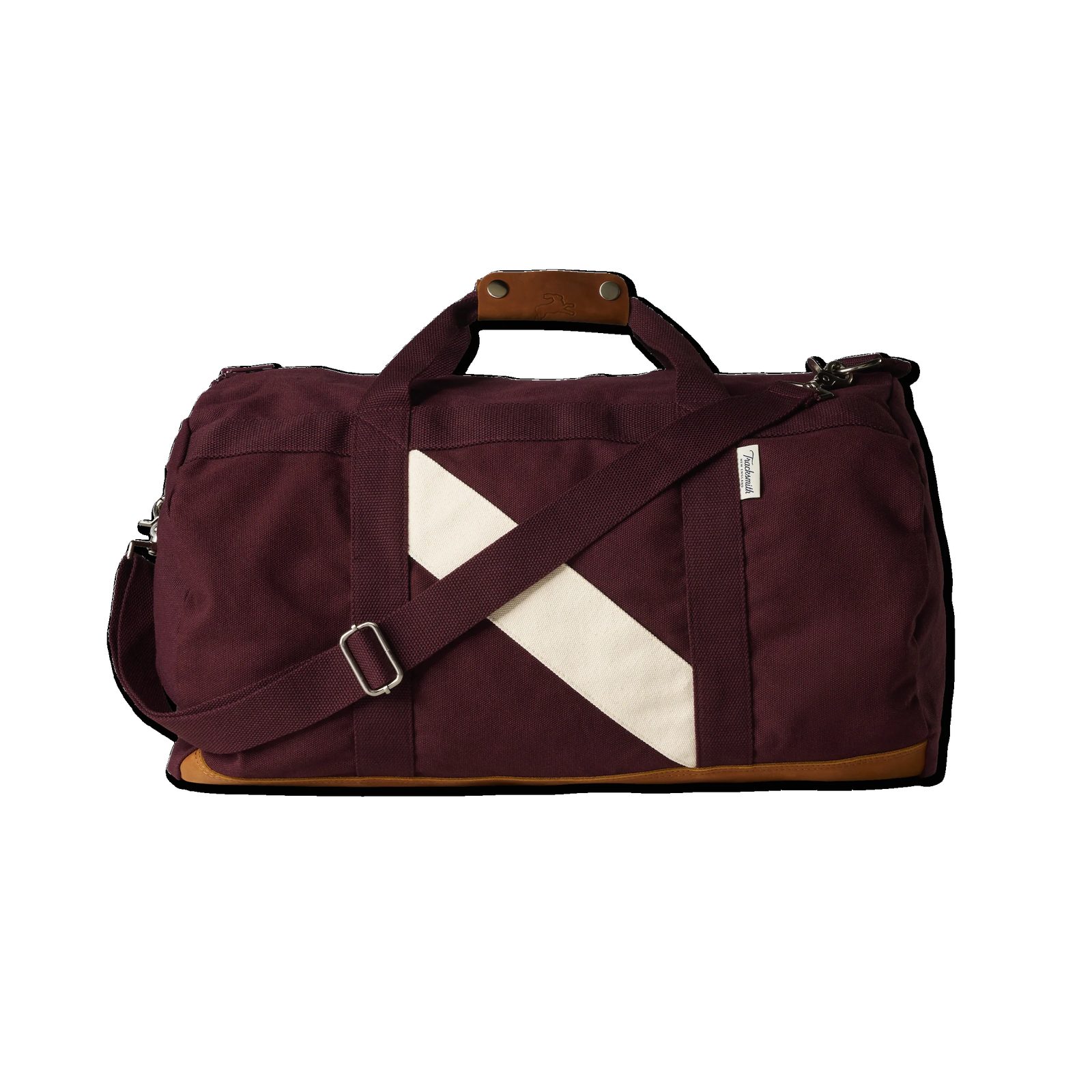 Maroon holdall with sash