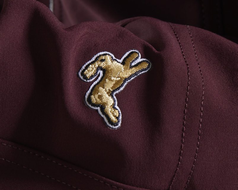 Hare patch on a cap